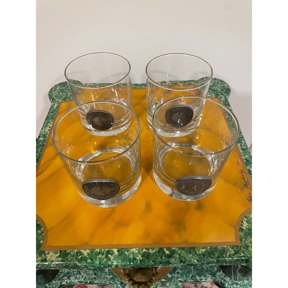 Set of 4 — Windsor Canadian Rocks Whiskey Glasses "After Five"